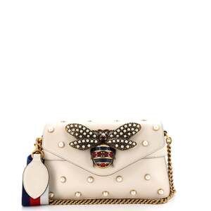 Gucci Broadway Pearly Bee Shoulder Bag #228075G12B
